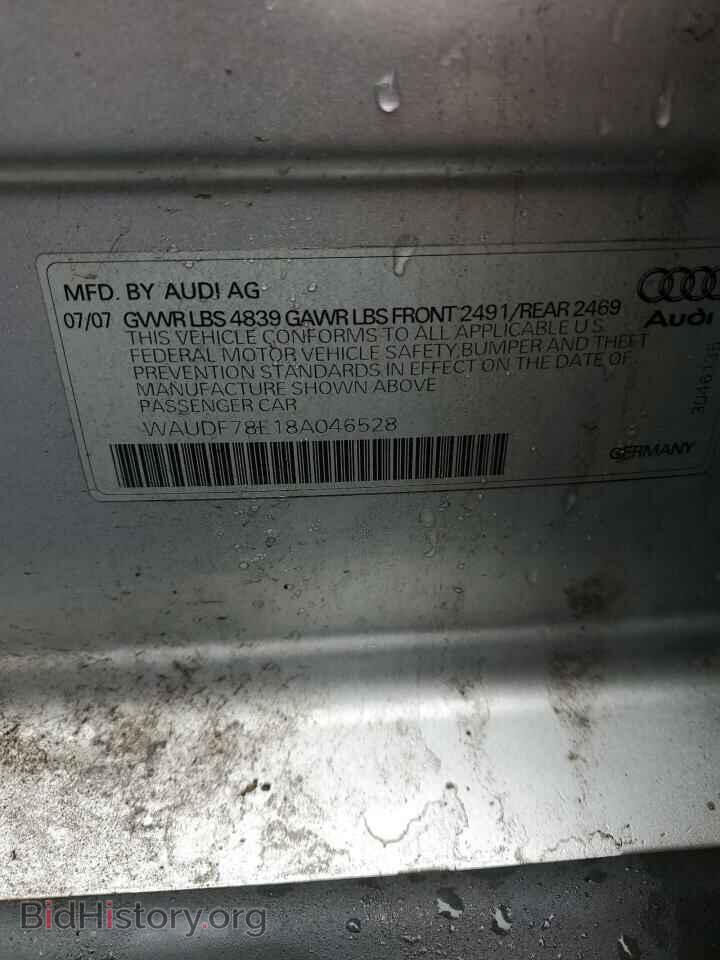 2008 AUDI A4 - VIN: WAUDF78E18A046528 - Фото 12