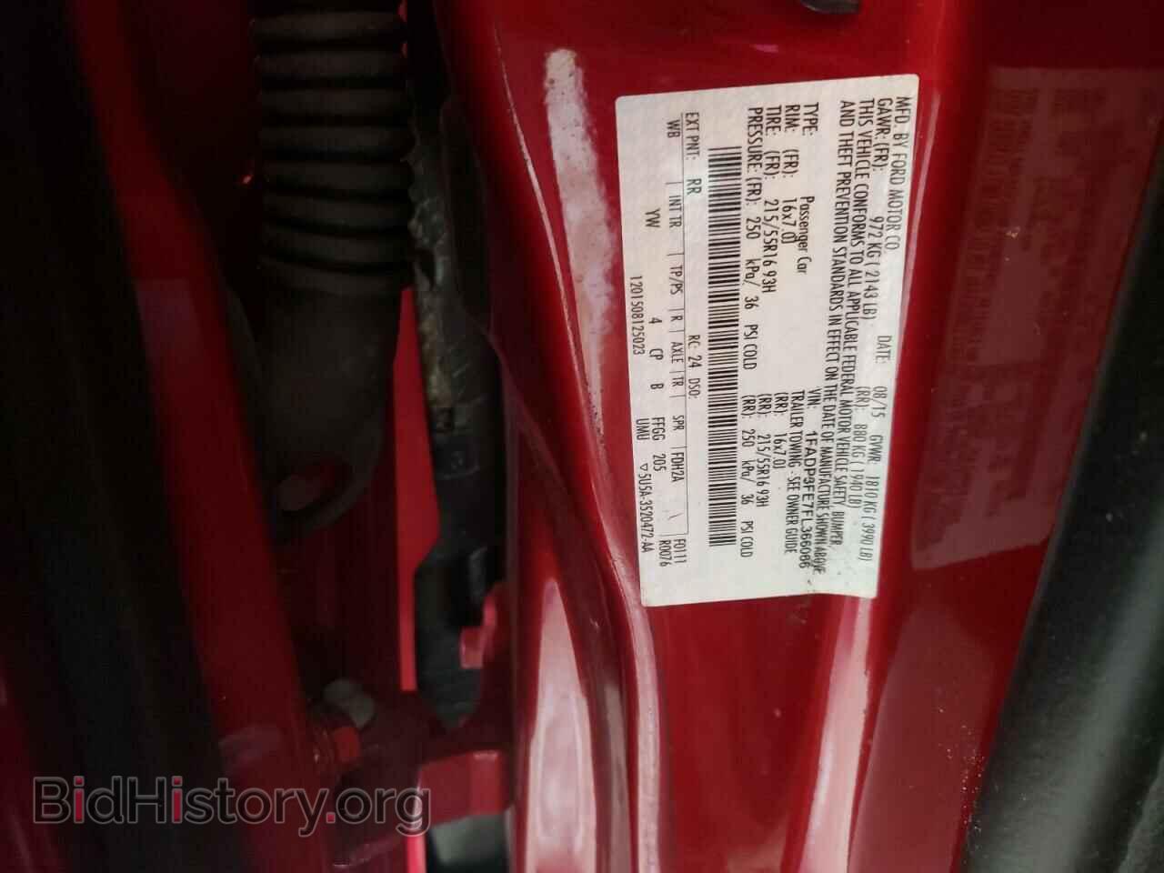 2015 FORD FOCUS - VIN: 1FADP3FE7FL366066 - Фото 10