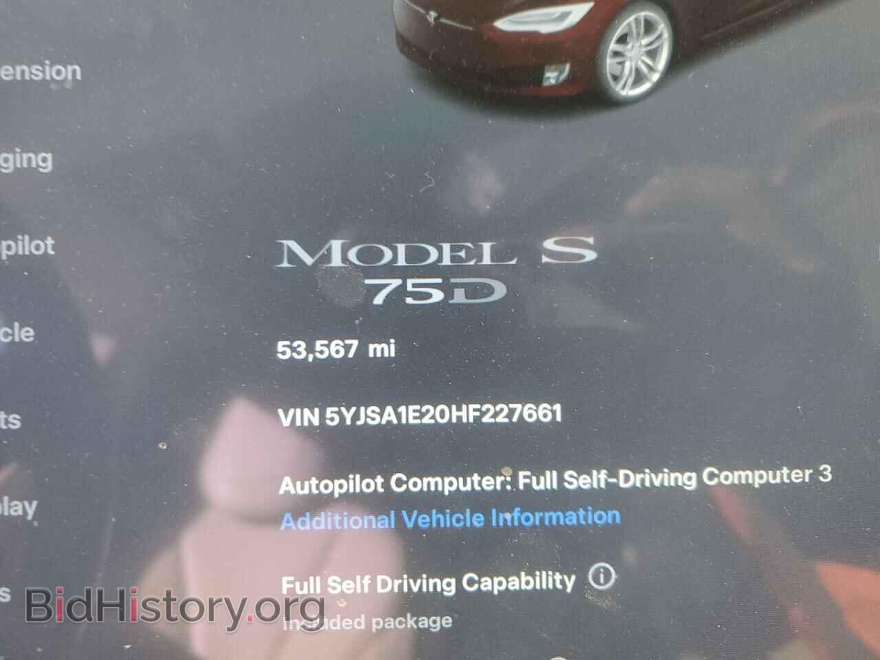 2017 TESLA MODEL S - VIN: 5YJSA1E20HF227661 - Photo 9