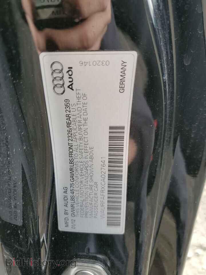 2012 AUDI A5 - VIN: WAURFAFRXCA027641 - Photo 12