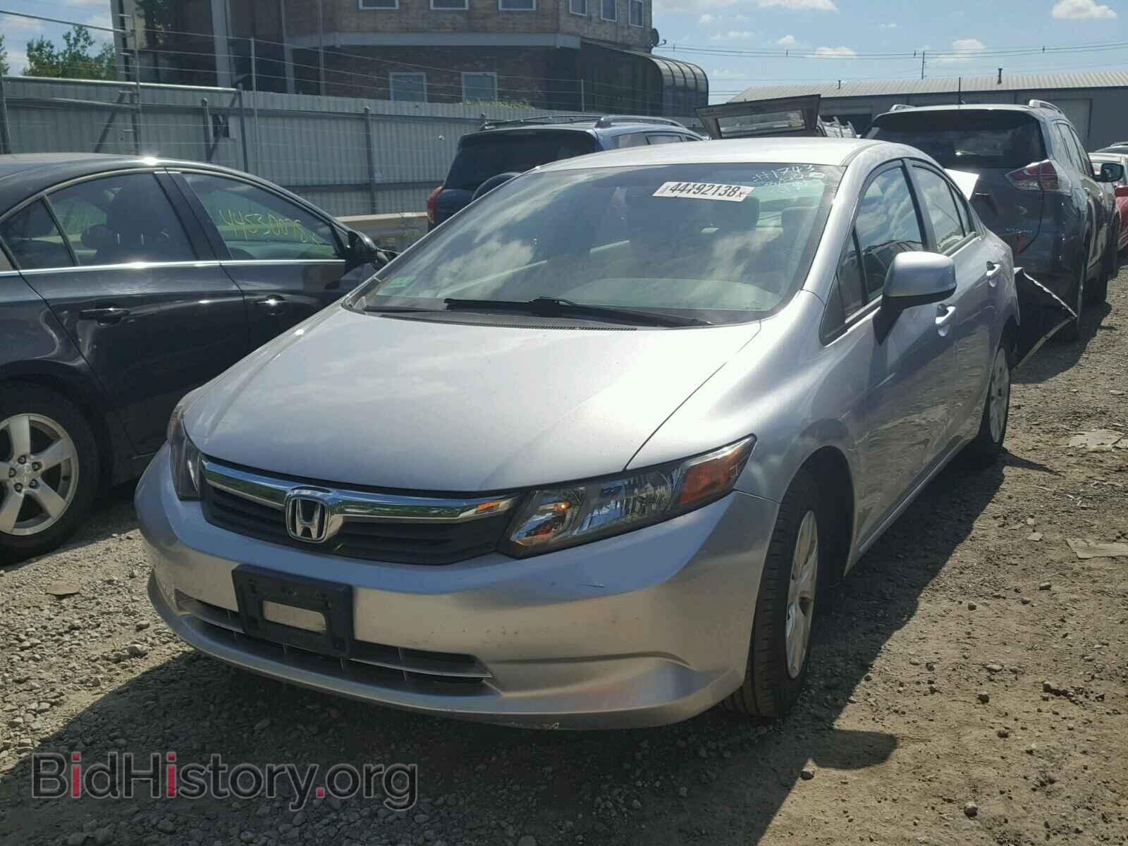 2012 HONDA CIVIC LX - VIN: 2HGFB2F50CH588793 - Фото 2