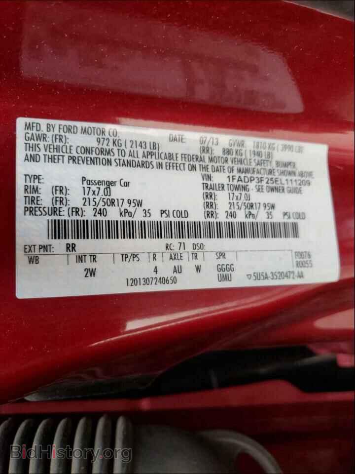 2014 FORD FOCUS - VIN: 1FADP3F25EL111209 - Photo 10