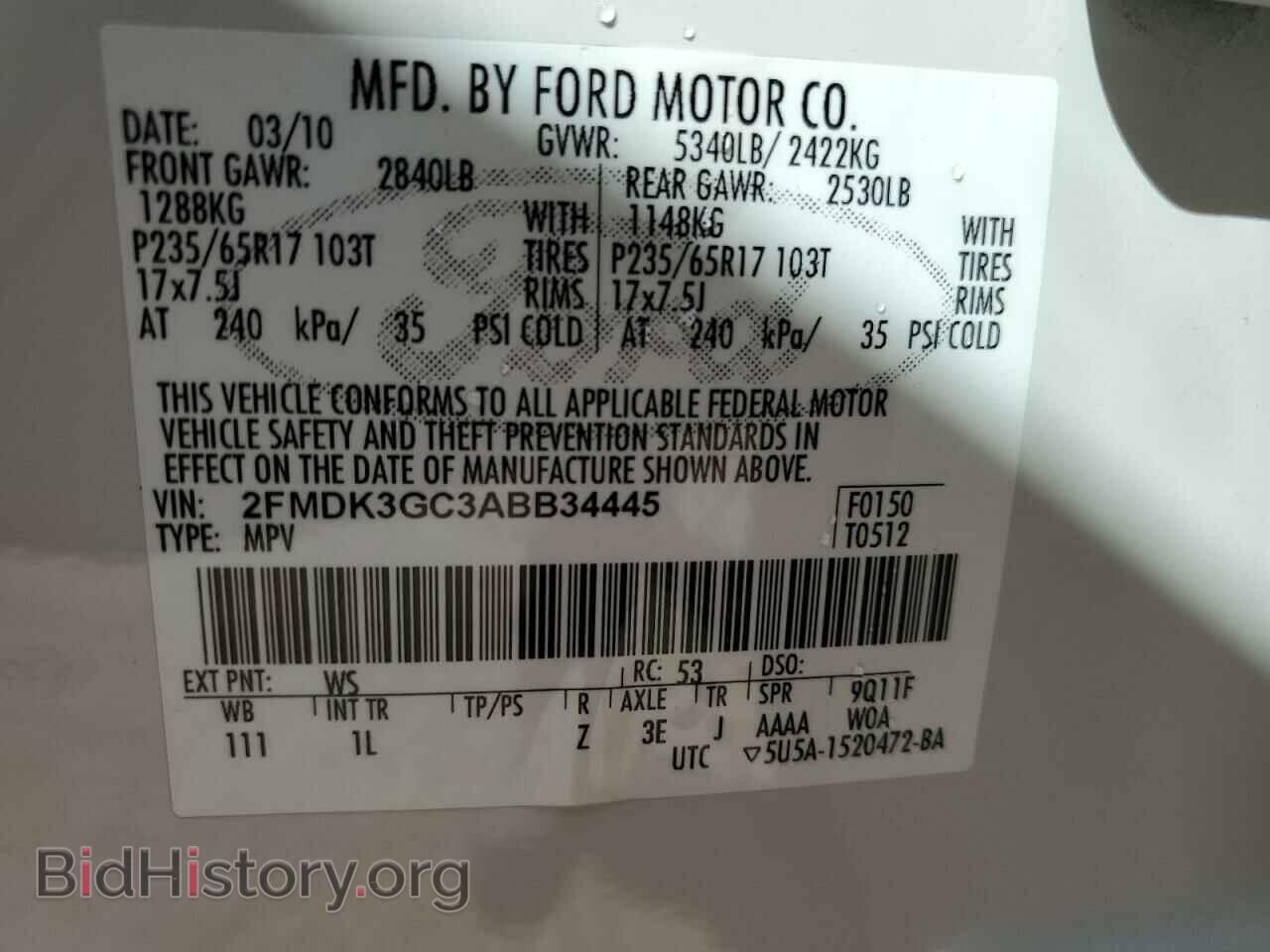 2010 FORD EDGE - VIN: 2FMDK3GC3ABB34445 - Photo 13