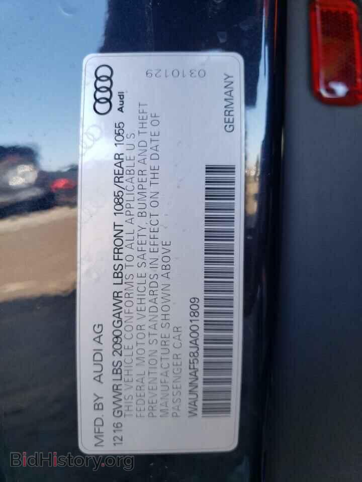 2018 AUDI A5 - VIN: WAUNNAF58JA001809 - Фото 12