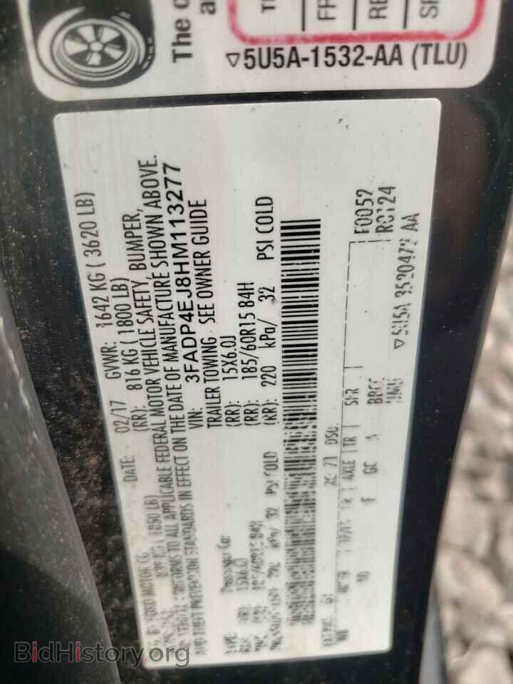 2017 FORD FIESTA - VIN: 3FADP4EJ8HM113277 - Фото 10