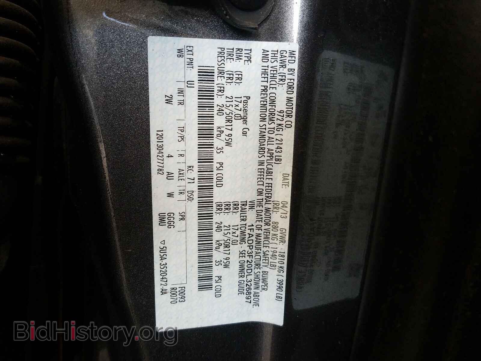 2013 FORD FOCUS - VIN: 1FADP3F20DL326897 - Photo 10