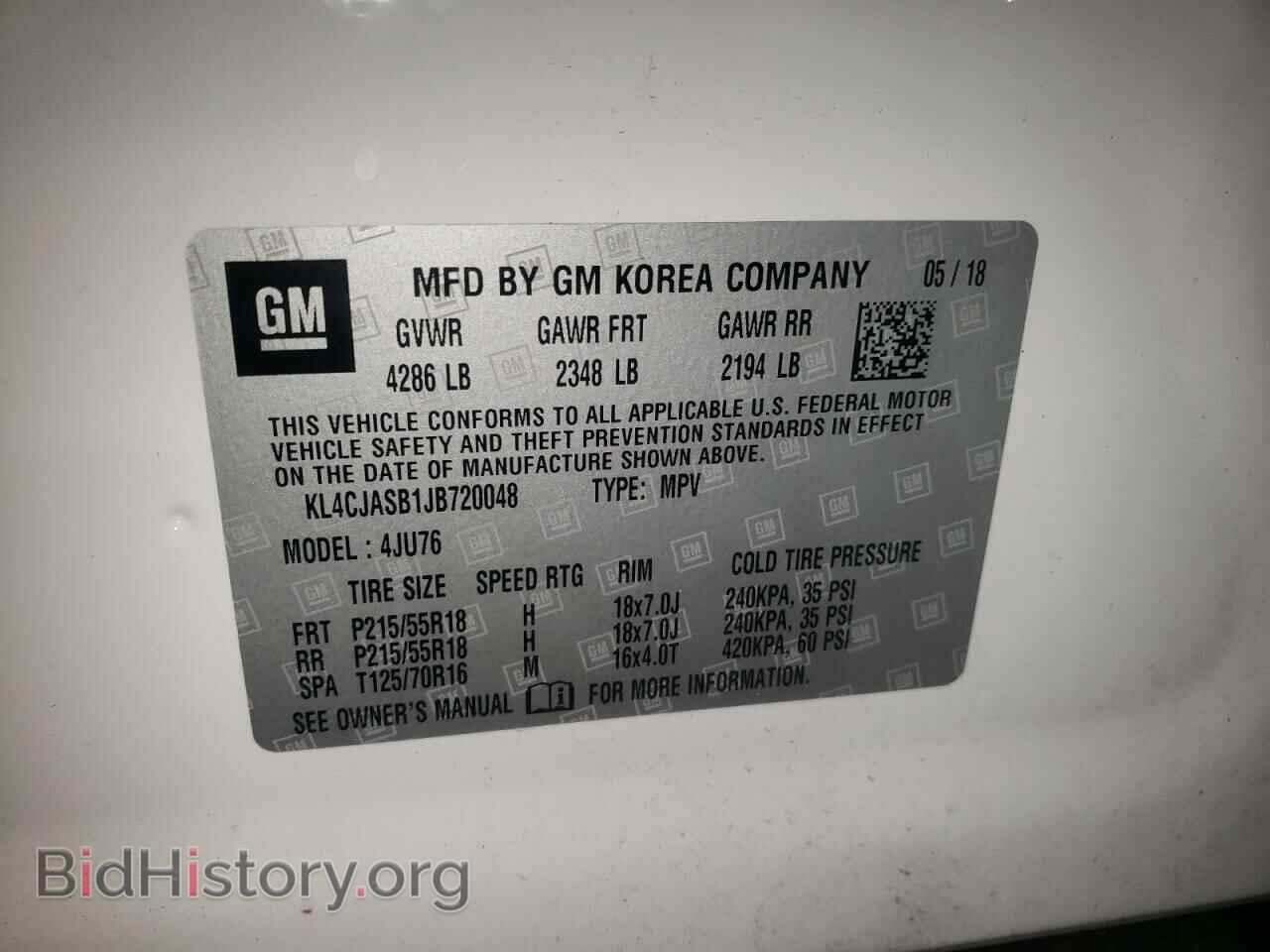2018 BUICK ENCORE - VIN: KL4CJASB1JB720048 - Photo 10