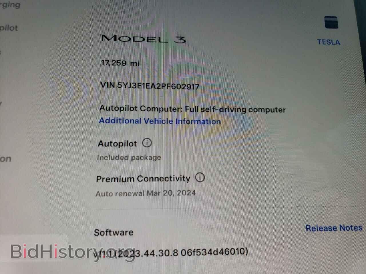 2023 TESLA MODEL 3 - VIN: 5YJ3E1EA2PF602917 - Photo 9