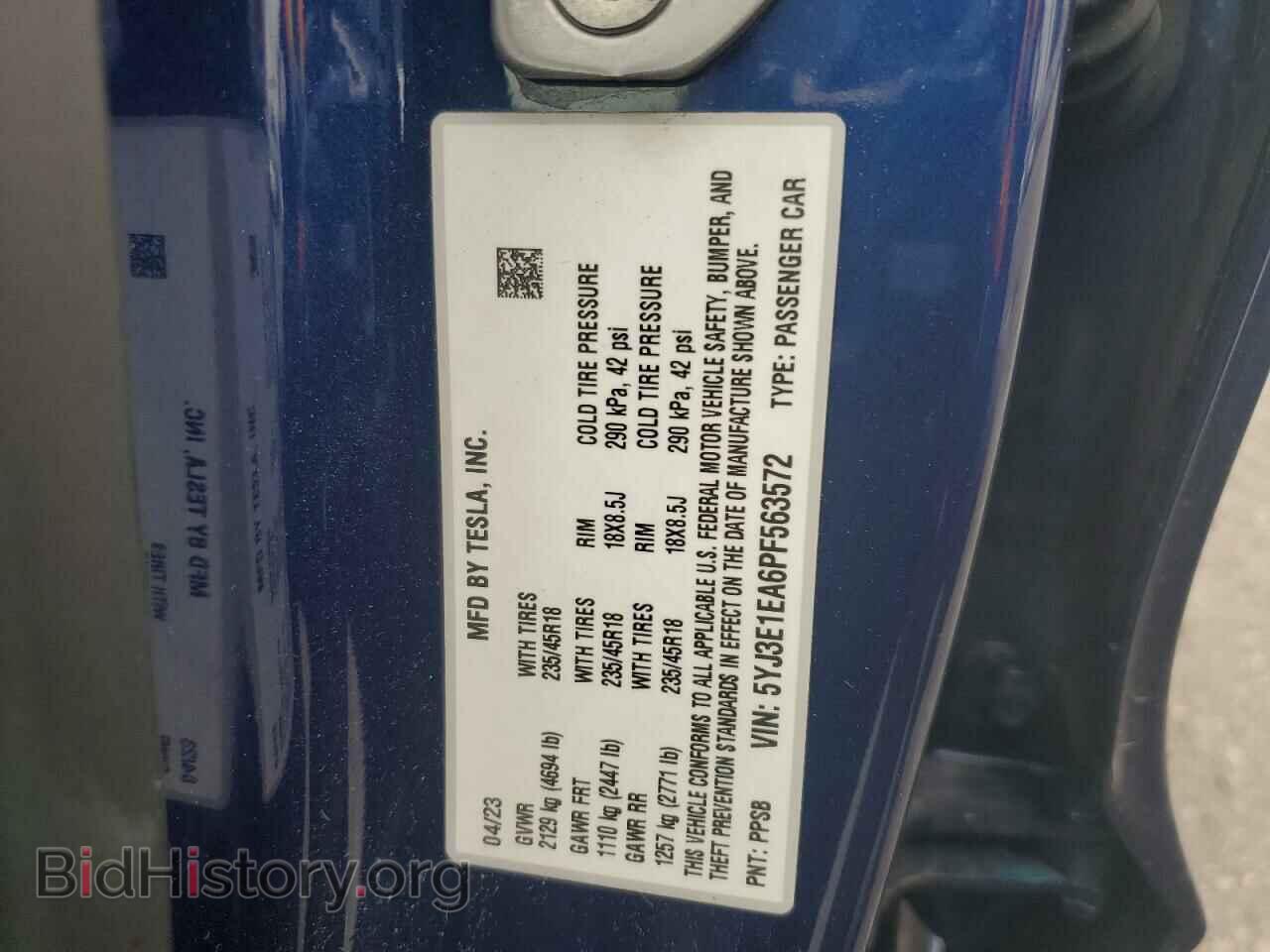 2023 TESLA MODEL 3 - VIN: 5YJ3E1EA6PF563572 - Photo 12