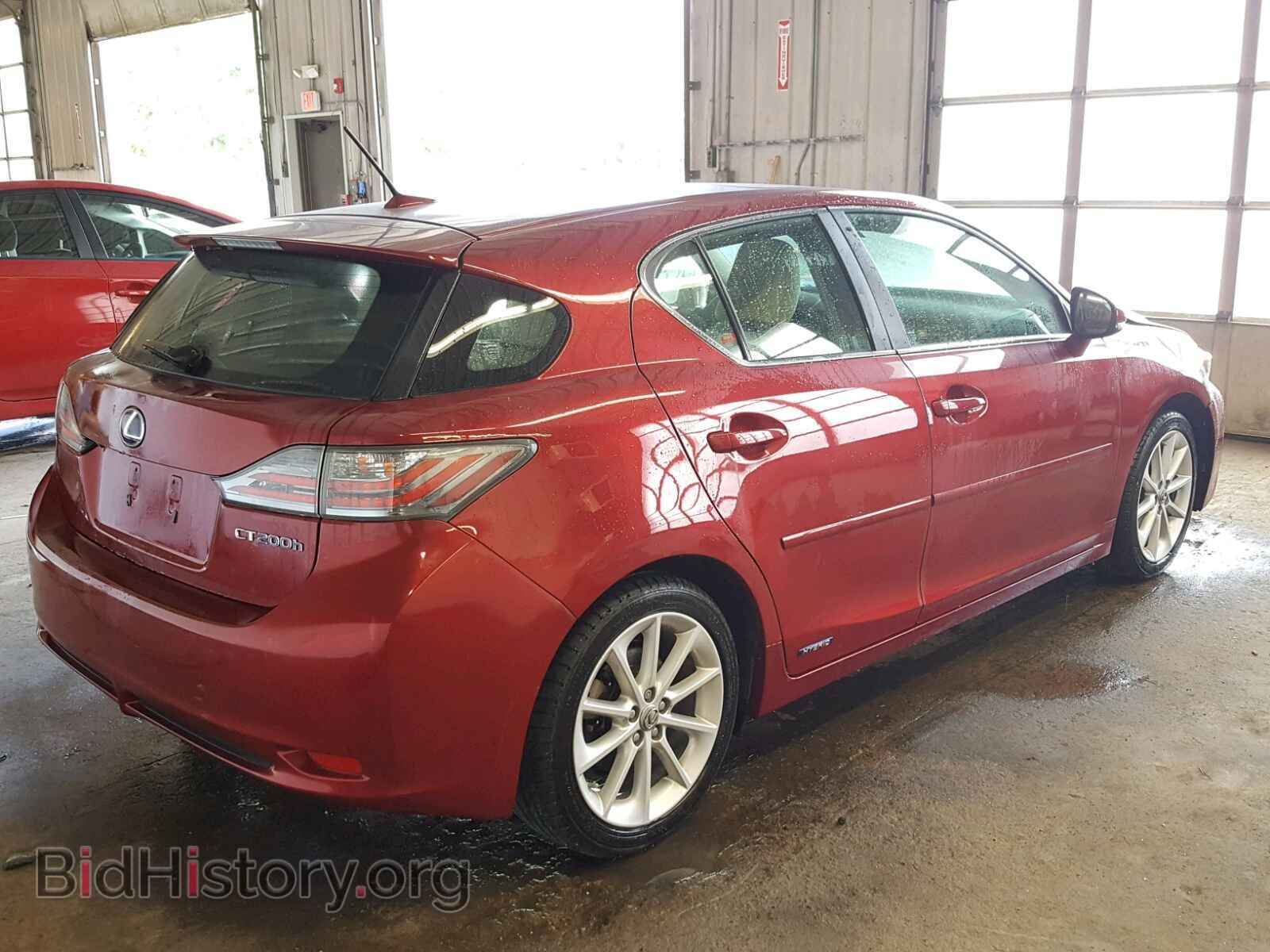 2011 LEXUS CT 200 - VIN: JTHKD5BH3B2045050 - Фото 4