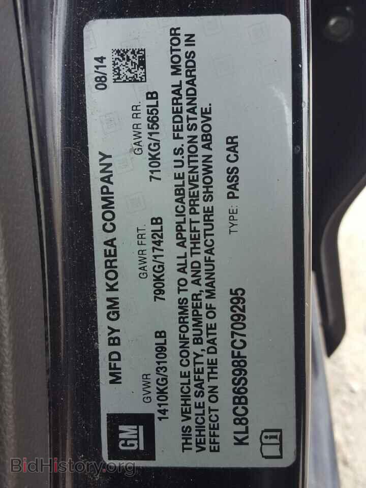 2015 CHEVROLET SPARK - VIN: KL8CB6S98FC709295 - Фото 10