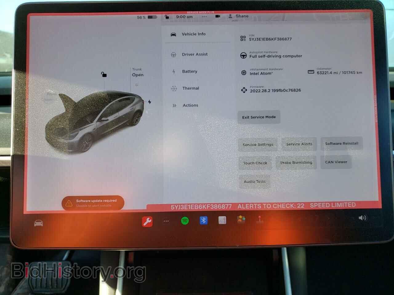 2019 TESLA MODEL 3 - VIN: 5YJ3E1EB6KF386877 - Фото 9