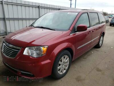 2014 Chrysler MINIVAN TOWN & COU, red — VIN 2C4RC1BG7ER269110, Copart