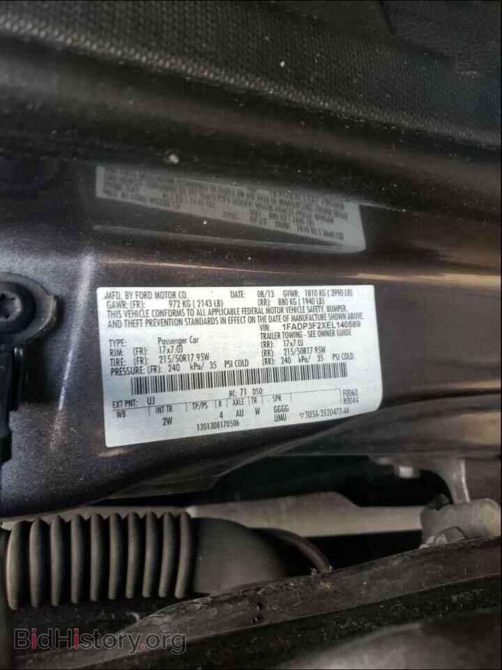 2014 FORD FOCUS - VIN: 1FADP3F2XEL140589 - Фото 10