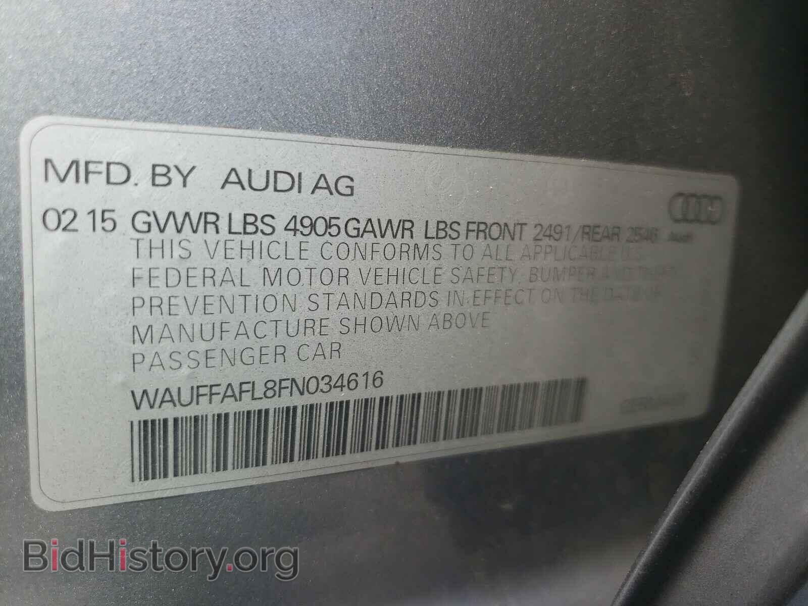 2015 AUDI A4 - VIN: WAUFFAFL8FN034616 - Фото 10