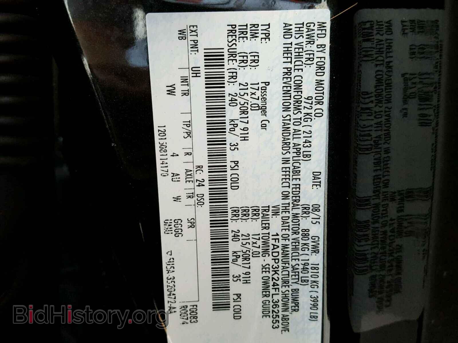 2015 FORD FOCUS - VIN: 1FADP3K24FL362553 - Photo 10