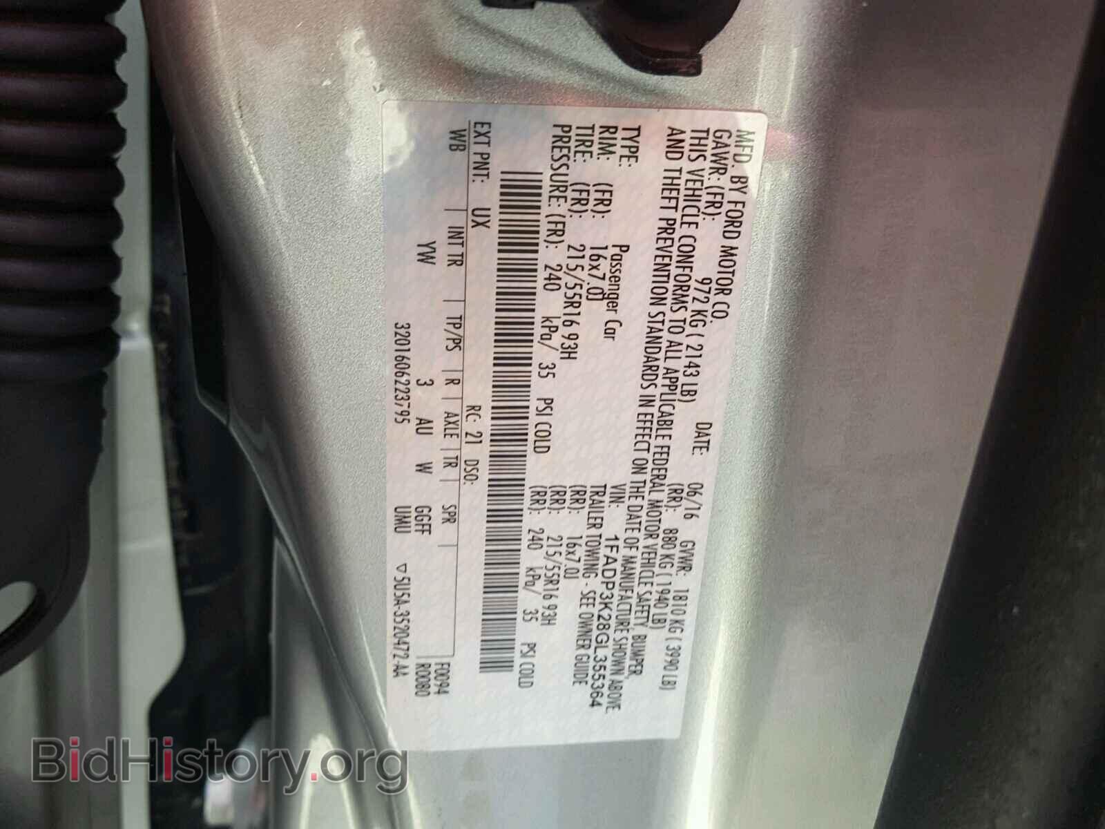 2016 FORD FOCUS - VIN: 1FADP3K28GL355364 - Photo 10