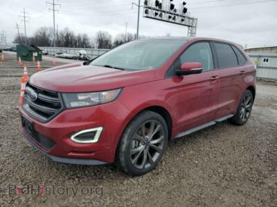2016 Ford EDGE Sport, красный — VIN 2FMPK4AP0GBC20271, Copart