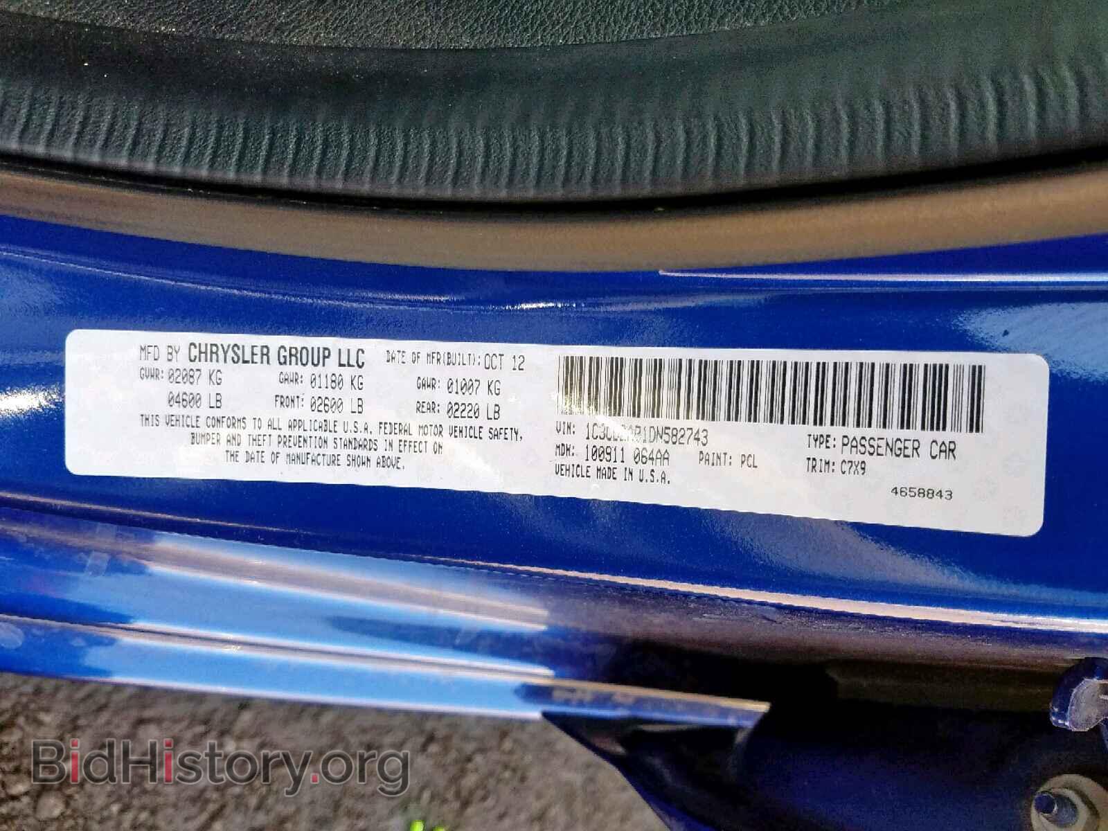 2013 DODGE AVENGER - VIN: 1C3CDZAB1DN582743 - Photo 10