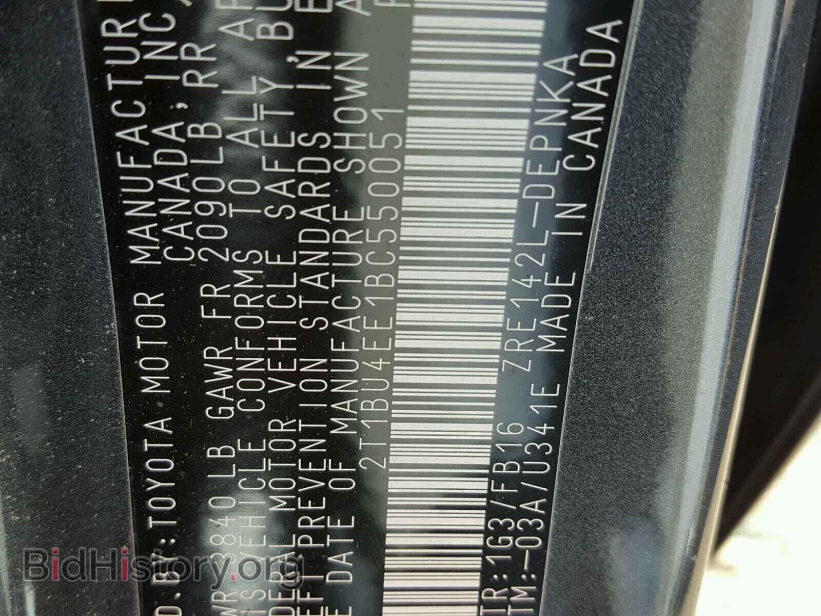2011 TOYOTA COROLLA - VIN: 2T1BU4EE1BC550051 - Фото 10
