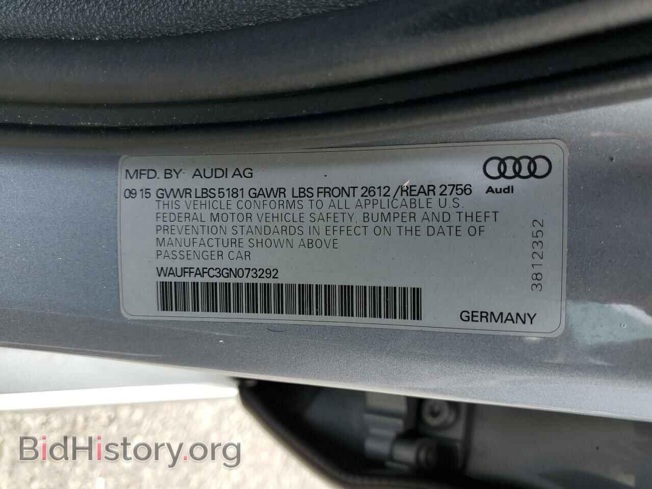 2016 AUDI A6 - VIN: WAUFFAFC3GN073292 - Фото 12