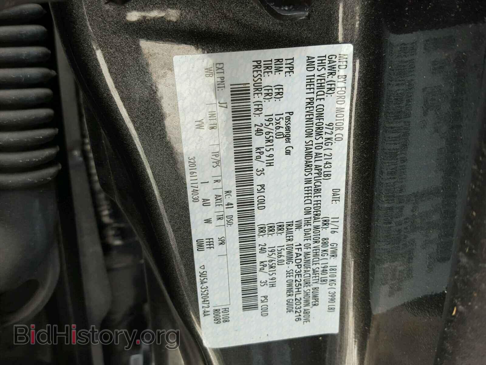 2017 FORD FOCUS - VIN: 1FADP3E25HL203216 - Фото 10