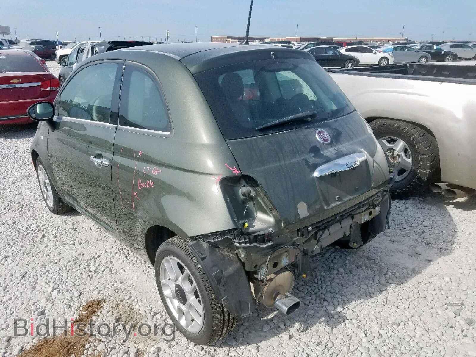 2015 FIAT 500 - VIN: 3C3CFFAR0FT653259 - Фото 3