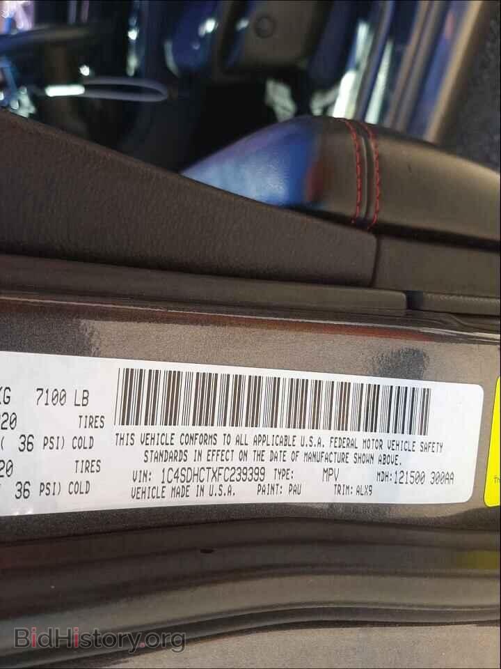 2015 DODGE DURANGO - VIN: 1C4SDHCTXFC239399 - Photo 10