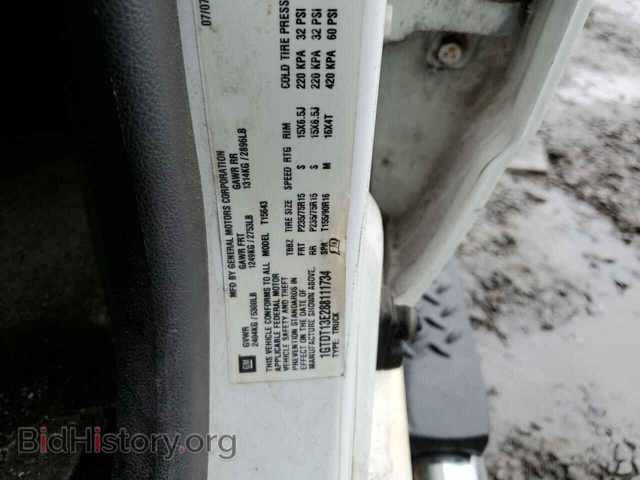 2008 GMC CANYON - VIN: 1GTDT13E288111734 - Фото 12