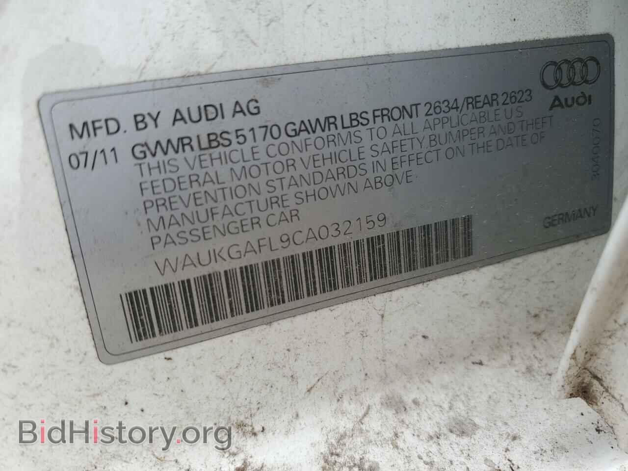 2012 AUDI S4/RS4 - VIN: WAUKGAFL9CA032159 - Фото 12