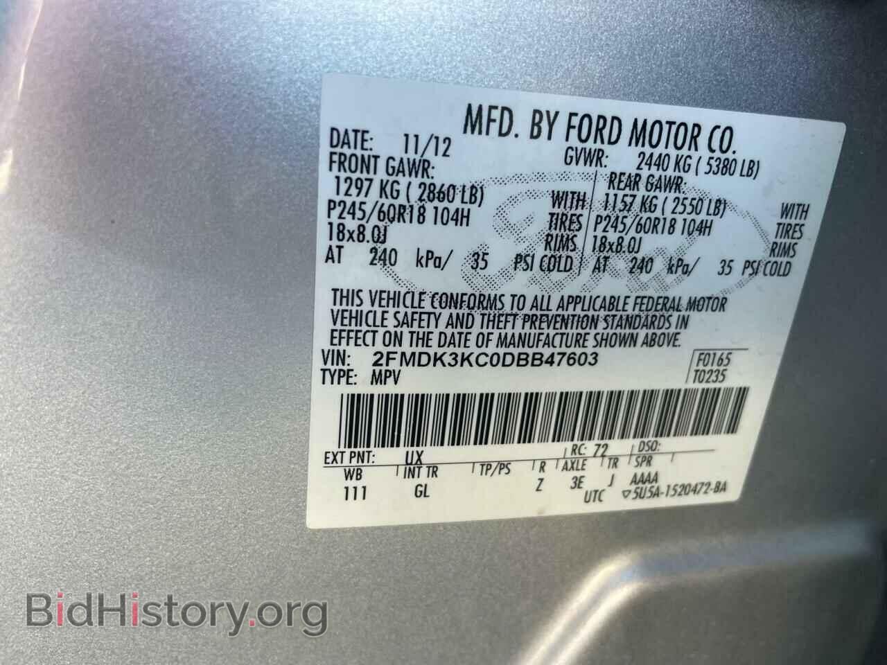 2013 FORD EDGE - VIN: 2FMDK3KC0DBB47603 - Photo 10