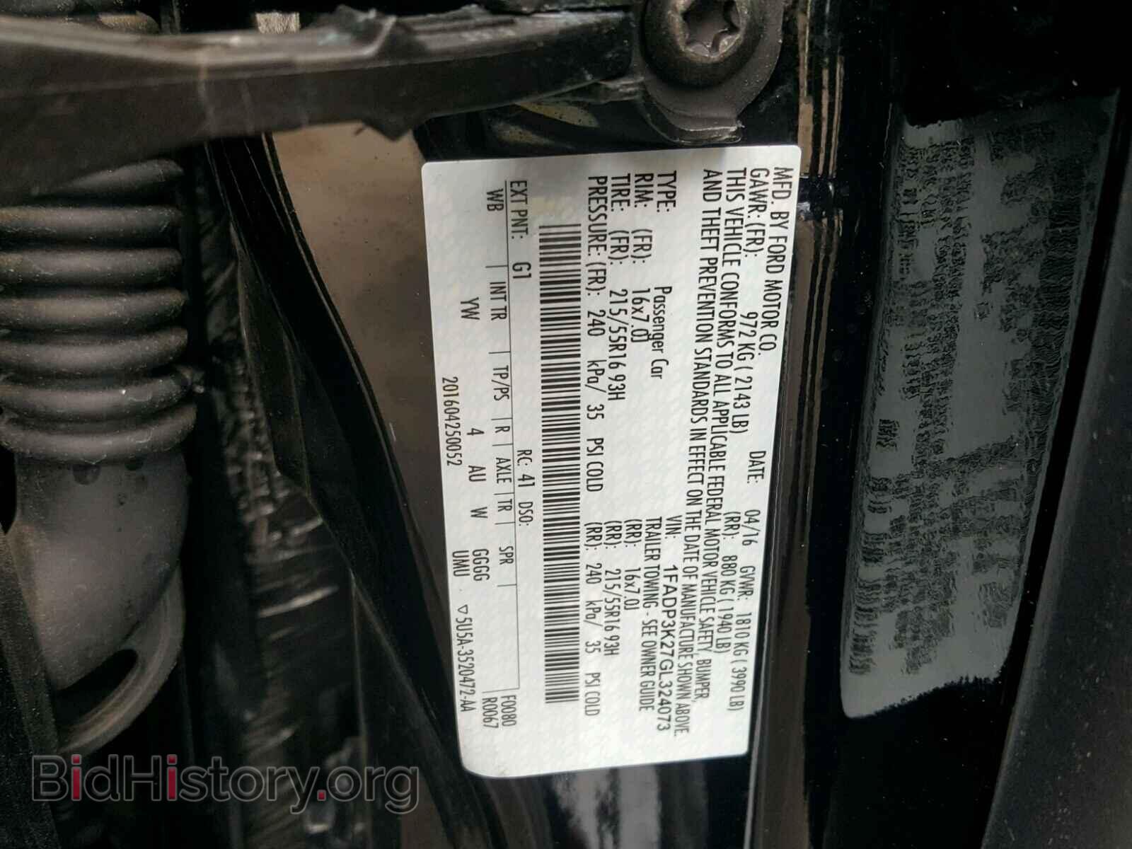 2016 FORD FOCUS - VIN: 1FADP3K27GL324073 - Photo 10