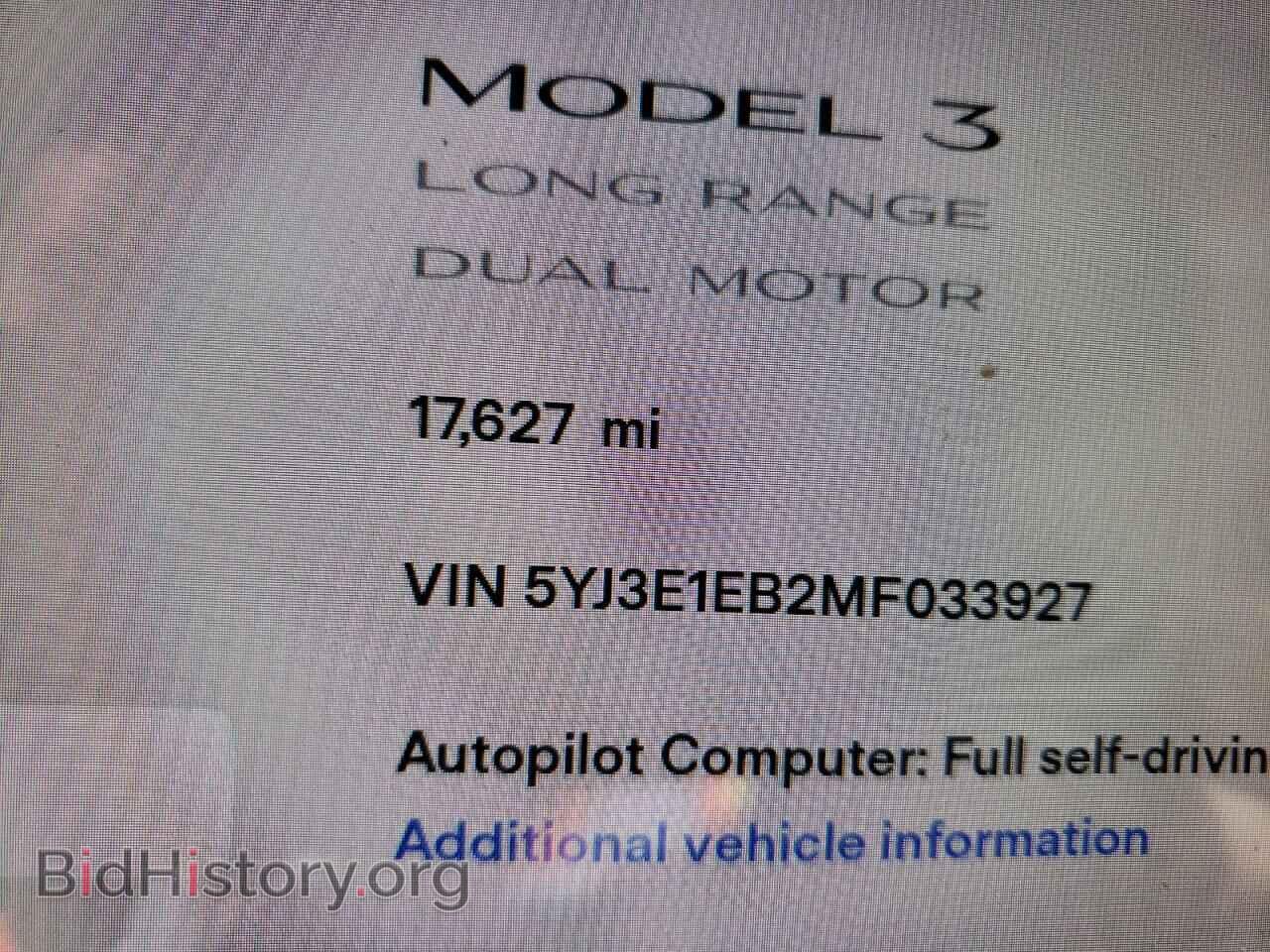 2021 TESLA MODEL 3 - VIN: 5YJ3E1EB2MF033927 - Photo 9