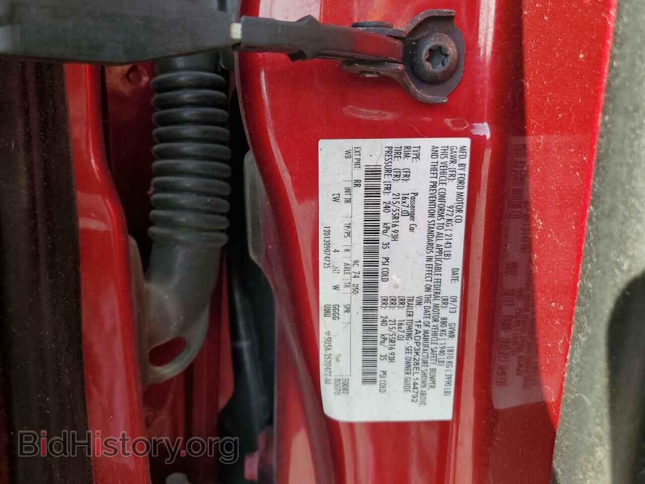 2014 FORD FOCUS - VIN: 1FADP3K28EL144792 - Фото 12