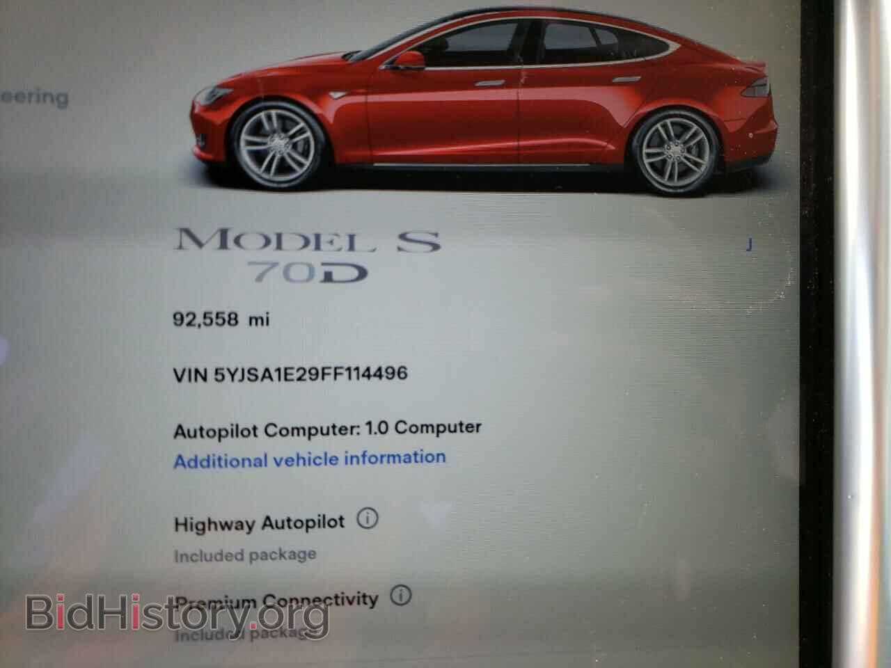 2015 TESLA MODEL S - VIN: 5YJSA1E29FF114496 - Photo 9