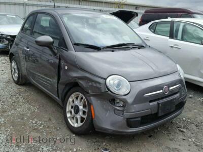 2012 Fiat 500 500 POP, gray — VIN 3C3CFFAR0CT124566, Copart