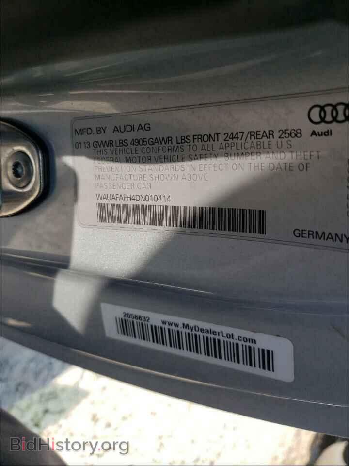 2013 AUDI A5 - VIN: WAUAFAFH4DN010414 - Фото 10