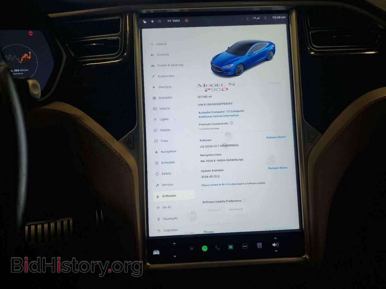 2014 TESLA MODEL S - VIN: 5YJSA1H2XEFP64240 - Photo 9