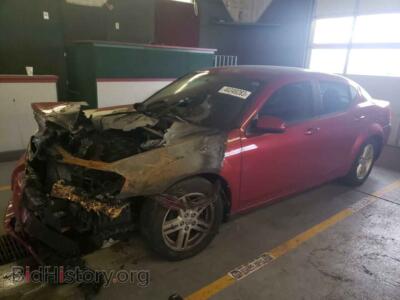 2010 Dodge AVENGER Avenger EX, red — VIN 1B3CC1FB2AN175844, Copart