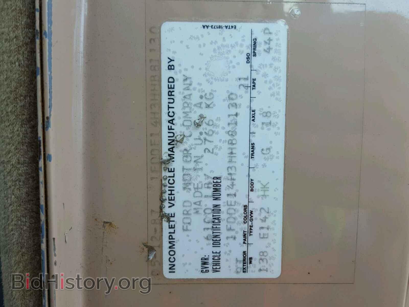 1987 FORD ECONOLINE - VIN: 1FDDE14H3HHB81130 - Photo 10