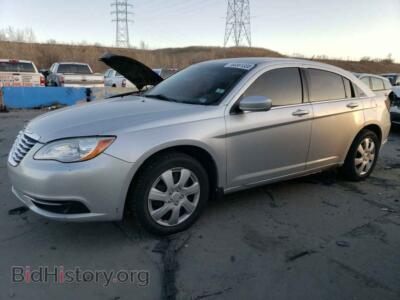 2012 Chrysler 200 LX, серебристый — VIN 1C3CCBAB4CN100968, Copart