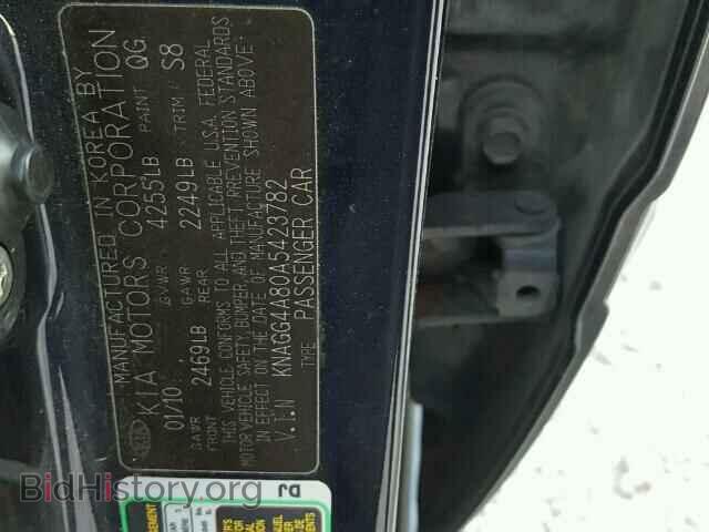 2010 KIA OPTIMA - VIN: KNAGG4A80A5423782 - Фото 10