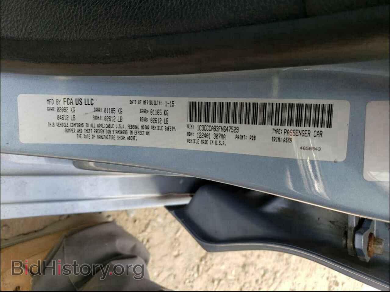 2015 CHRYSLER 200 - VIN: 1C3CCCAB3FN647529 - Photo 10