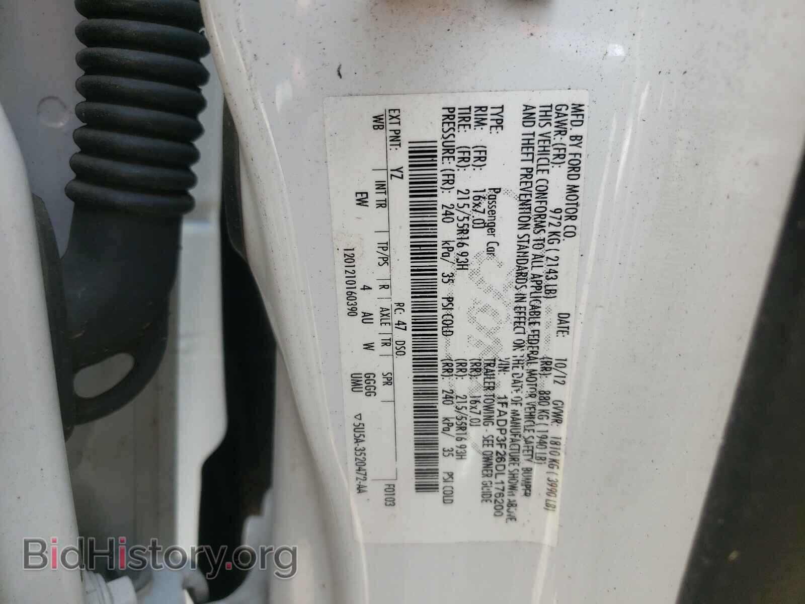 2013 FORD FOCUS - VIN: 1FADP3F26DL176200 - Фото 10