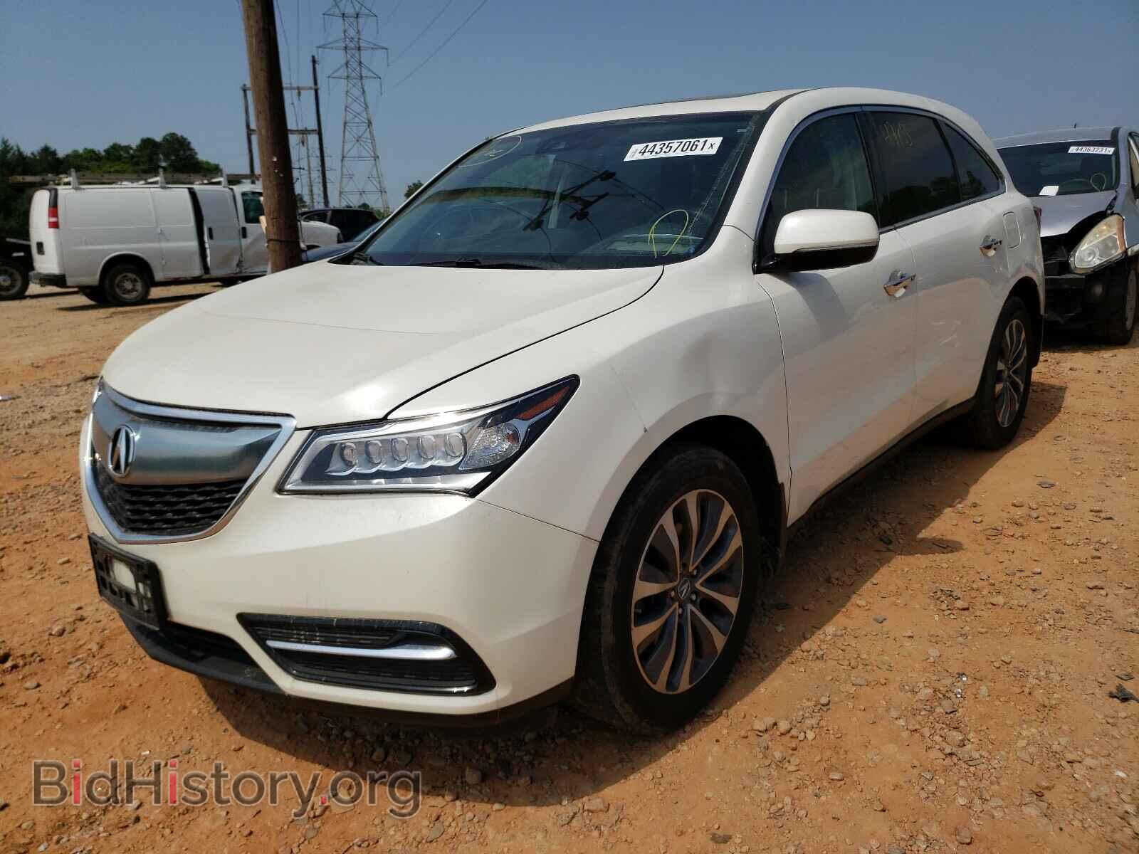 2016 ACURA MDX - VIN: 5FRYD4H48GB049866 - Фото 2