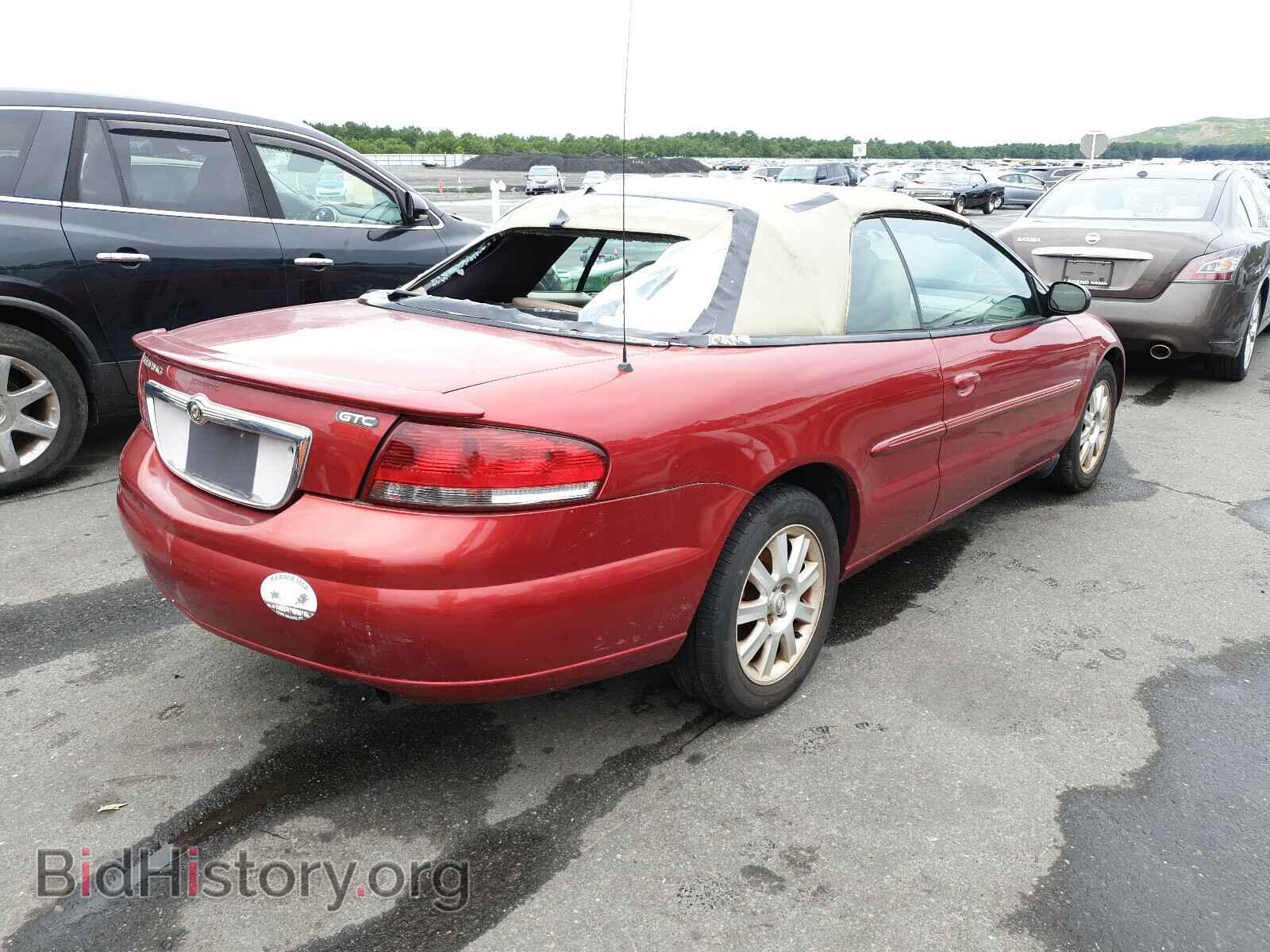 2004 CHRYSLER SEBRING - VIN: 1C3EL75R94N260892 - Фото 4