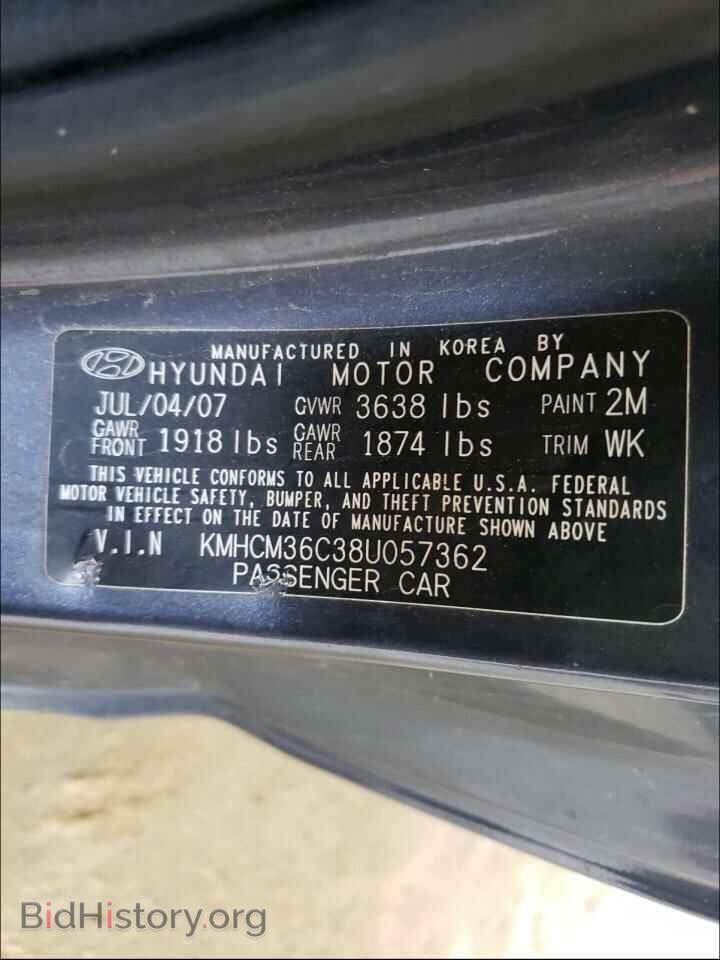 2008 HYUNDAI ACCENT - VIN: KMHCM36C38U057362 - Фото 10