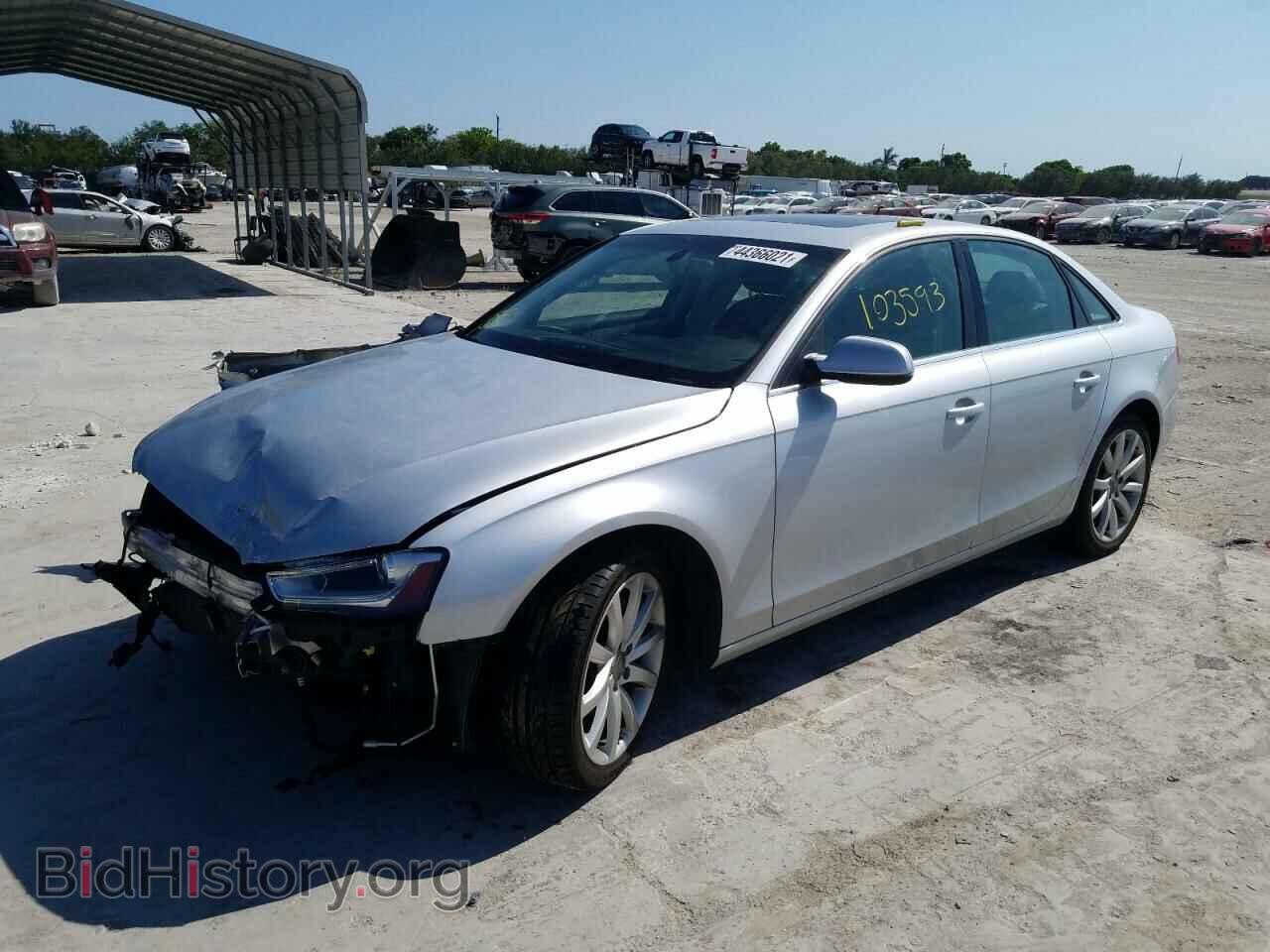 2013 AUDI A4 - VIN: WAUFFAFL2DN026699 - Фото 2