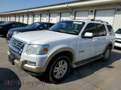 2007 Ford EXPLORER Eddie Bauer, white — VIN 1FMEU64E27UB32744, Copart