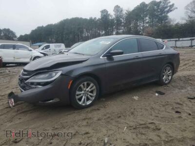 2015 Chrysler 200 Limited, серый — VIN 1C3CCCAB0FN645334, Copart